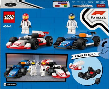 Конструктор LEGO City Автомобілі для перегонів F1 команд Williams Racing та Haas F1® (60464) | Фото 7