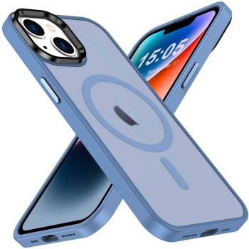Чохол 2Е Basic для APPLE iPhone 15, Soft Touch MagSafe Cover, Light Blue (2E-IPH-15-OCLS-LB) | Фото 1