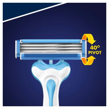 Бритва без змінних картриджів GILLETTE Blue 3 Комфорт 3 шт (7702018489619) | Фото 3