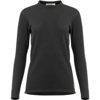 Термокофта жіноча ACLIMA WoolTerry 220 Crew Neck Jet Black XL (108966) | Фото 1