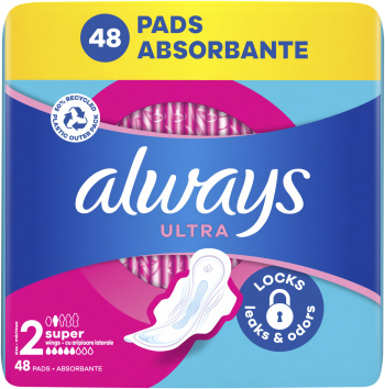 Гігієнічні прокладки Always Ultra Super Розмір 2 48шт (8700216450294) Гігієнічні прокладки Always Ultra Super Розмір 2 48шт (8700216450294) | Фото 2