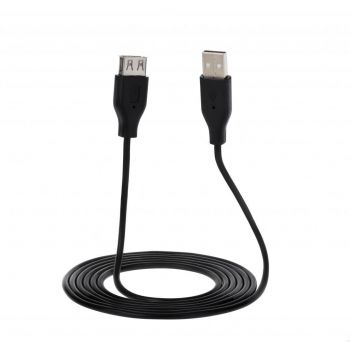 2E USB 2.0 AM/AF 1.8м, Black (2E-W-3168) | Фото 1