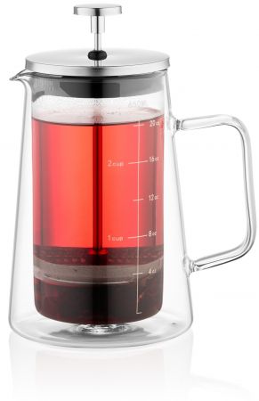 ARDESTO BLACK MARS з пoдвійними стінками, 600 мл, нержавіюча сталь, скло (AR1906DW) | Фото 2