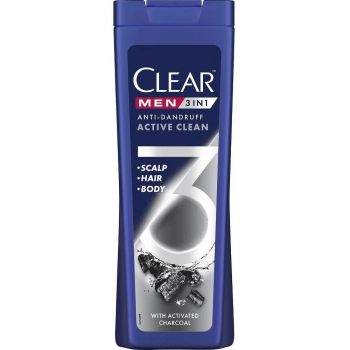 Шампунь 3в1 Clear Men Очищення з активованим вугіллям 360мл (8720181241970) Шампунь 3в1 Clear Men Очищення з активованим вугіллям 360мл (8720181241970) | Фото 1