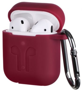 2Е для Apple AirPods Pure Color Silicone Imprint Marsala (2E-AIR-PODS-IBPCSI-3-M) | Фото 1