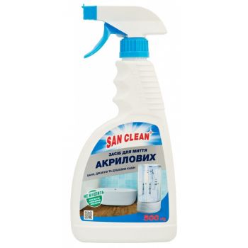San Clean для акрилових ванн 500 г розпилювач (4820003543023) | Фото 1