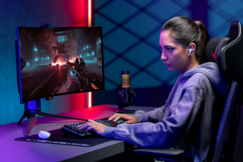 Ігрова гарнітура ASUS ROG Cetra True Wireless SpeedNova White (90YH03Y0-BTUA10) Ігрова гарнітура ASUS ROG Cetra True Wireless SpeedNova White (90YH03Y0-BTUA10) | Фото 3