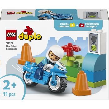 Конструктор LEGO DUPLO Town Синій поліцейський мотоцикл (10471) Купить конструктор Конструктор LEGO DUPLO Town Синій поліцейський мотоцикл (10471) | Фото 1