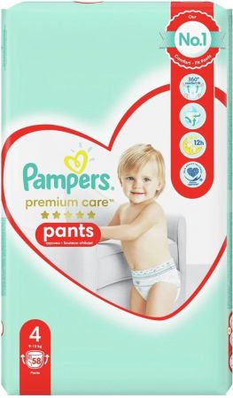 Підгузки-трусики PAMPERS Premium Care Pants Maxi (9-15 кг) Джамбо 58 шт (8001090759993) | Фото 10