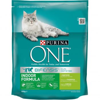 Purina One Indoor Formula Cat 800 г (7613035468047) | Фото 7