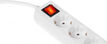 Мережевий подовжувач 2E 5XSchuko з вимикачем 3G*1.5мм 5м white (2E-U05ES15M5) | Фото 3