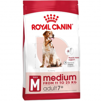 Сухий корм для собак Royal Canin Medium Adult 7+ середніх порід старше 7 років 4кг (3182550708203) | Фото 1