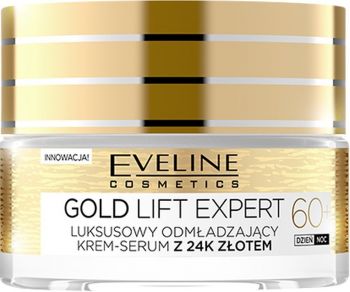 Eveline Cosmetics Gold lift expert омолоджуючий крем-сироватка 60+50 мл (5901761941951) Eveline Cosmetics Gold lift expert омолоджуючий крем-сироватка 60+50 мл (5901761941951) | Фото 2