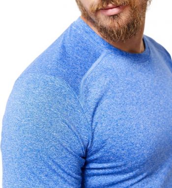 Футболка чоловіча для фітнесу Domyos 100 8603263 M синя (4132271_Domyos) | Фото 5