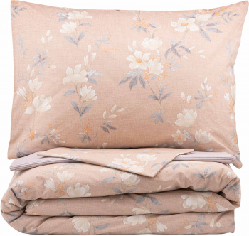 Набір постільної білизни 1,5сп ARDESTO Gloria, 160х220см, сатин, магнолія, полоска (ART1622MB) | Фото 2