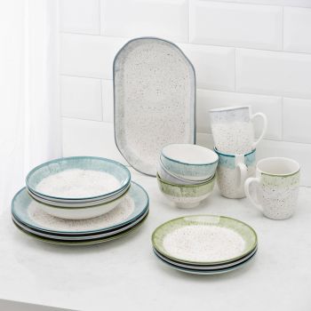 Салатник Ardesto Siena 11,5 см, біло-блакитний (AR2914SWB) | Фото 1