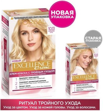 Стійка крем-фарба для волосся L'Oreal Paris Excellence Creme 10.13 Легендарний блонд (3600524094027) | Фото 7