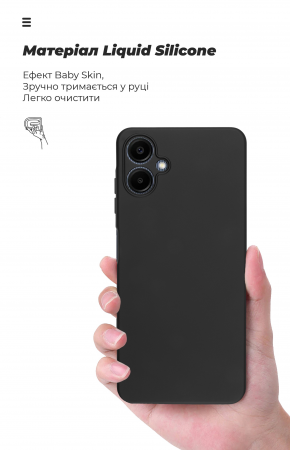 Чохол ArmorStandart ICON для SAMSUNG A06 (A065) Camera cover Black (ARM80134) | Фото 6