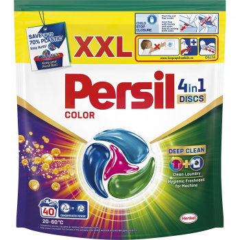 Купить стиральное средство Капсули для прання Persil 4in1 Discs Color Deep Clean 40 шт (9000101599497) | Фото 1