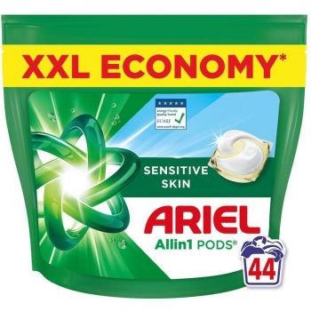 Капсули для прання Ariel Pods All-in-1 Sensitive Skin 44 шт для чутливої шкіри | Фото 1
