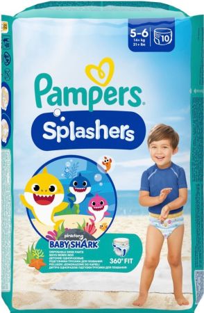 Підгузки-трусики для плавання PAMPERS Splashers 10шт (8001090728951) | Фото 2