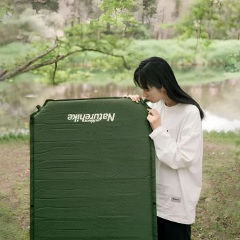 Матрац cамонадувний 5 см Naturehike NH20DZ003, темно-зелений (6927595773680) | Фото 8