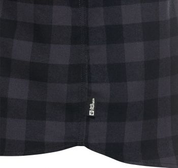 Сорочка чоловіча Jack Wolfskin Lite Flannel Shirt M A65026_T0156 S чорна/сіра (4064886564007) Сорочка чоловіча Jack Wolfskin Lite Flannel Shirt M A65026_T0156 S чорна/сіра (4064886564007) | Фото 3