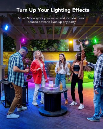 Набір настінних світильників Govee H7060 RGBICWW LED Smart Flood Lights Чорний (H7060311) Набір настінних світильників Govee H7060 RGBICWW LED Smart Flood Lights Чорний (H7060311) | Фото 3