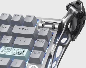 Клавіатура GravaStar Mercury K1 Pro Kailh Speedy Mint BT/WL/USB, Gray (GSK1PRO_GRY) Купить клавиатуру Клавіатура GravaStar Mercury K1 Pro Kailh Speedy Mint BT/WL/USB, Gray (GSK1PRO_GRY) | Фото 3