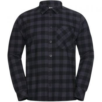 Сорочка чоловіча Jack Wolfskin Lite Flannel Shirt M M чорна (4064886564045) Сорочка чоловіча Jack Wolfskin Lite Flannel Shirt M M чорна (4064886564045) | Фото 7