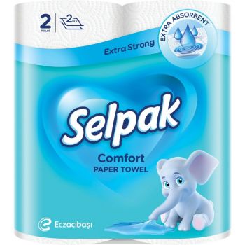 Паперові рушники Selpak Comfort 2 шт (8690530008847) | Фото 1