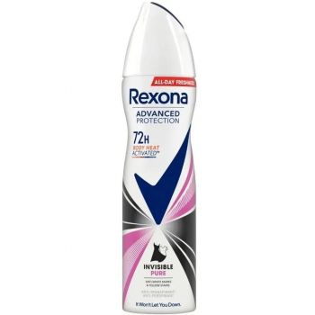 Антиперспірант-аерозоль REXONA Advanced protection 72H Invisible pure 150 мл (8720181450426) Антиперспірант-аерозоль REXONA Advanced protection 72H Invisible pure 150 мл (8720181450426) | Фото 1