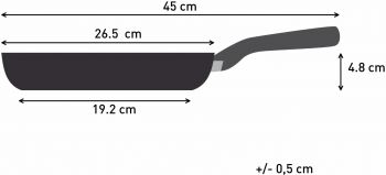 Купить сковороду Сковорода TEFAL Hard Stone, 26см, сірий (D4560553) | Фото 6
