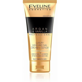 Eveline Cosmetics Argan&vanilla professional: ексклюзивний крем-сироватка для рук та нігтів, 100 мл | Фото 1