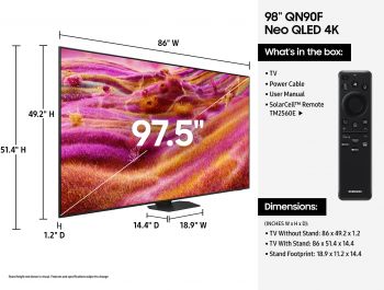 Телевізор SAMSUNG Neo QLED Mini LED 98QN90F (QE98QN90FAUXUA) | Фото 4