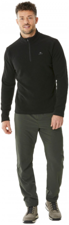 Флісова кофта чоловіча для гірського туризму Quechua MH100 966425 M чорна (4094319_Quechua) Флісова кофта чоловіча для гірського туризму Quechua MH100 966425 M чорна (4094319_Quechua) | Фото 4