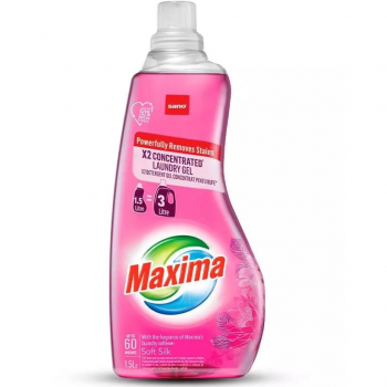Гель для прання Sano Maxima Soft Silk х2 концентрований 1,5 л (7290102992928) | Фото 1