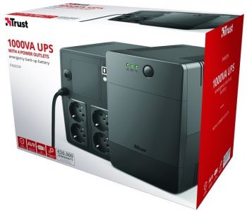 ДБЖ TRUST Paxxon 1000VA UPS Black (23504_TRUST) ДБЖ TRUST Paxxon 1000VA UPS Black (23504_TRUST) | Фото 6