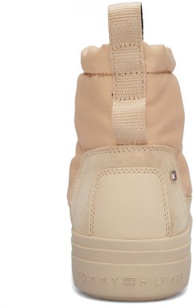 Чоботи жіночі Tommy Hilfiger Flag Nylon Mini Snowboot FW0FW08334-TRY 38 бежеві (8720637365076) | Фото 4