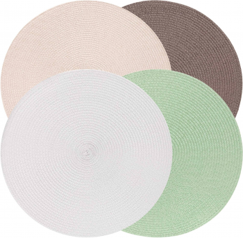 Килимок сервірувальний ARDESTO 38см, поліпропілен, круглий, сірий (AR3323RGR) | Фото 3