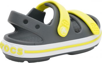 Сандалі для хлопчиків Crocs Crocband Cruiser Sandal T Sdt 209424-1NJ 23-24 (C7 US) сіро-зелені (196265658268) | Фото 3