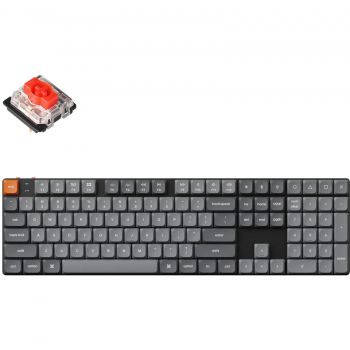 Клавіатура KEYCHRON K5 Max 104Key, Gateron MX 2.0 Red, WL/BT/USB-A, QMK, Hot-swap, RGB, Black | Фото 1