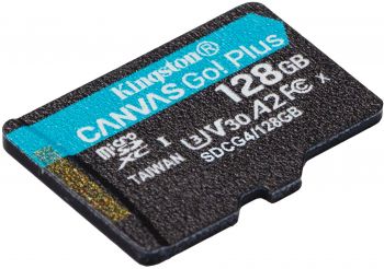 Карта пам'яті KINGSTON microSD 128GB C10 UHS-I U3 A2 V30 R200MB/s (SDCG4/128GBSP) | Фото 3