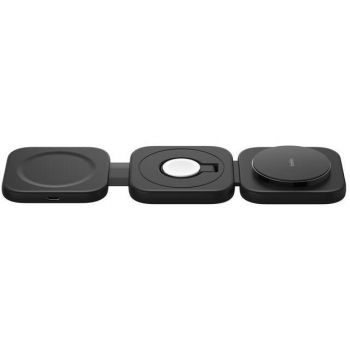 Бездротовий зарядний пристрій BELKIN 3in1 Travel Pad iPhone/Watch/AirPods, Black (WIZ024VFBK) | Фото 1