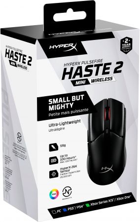Купить мышь Ігрова миша HyperX Pulsefire Haste 2 Mini WL Black (7D388AA) | Фото 10