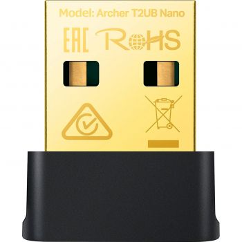 Купить беспроводной адаптер WiFi-адаптер TP-LINK Archer T2UB nano AC600 BT 4.2 USB2.0 nano | Фото 1