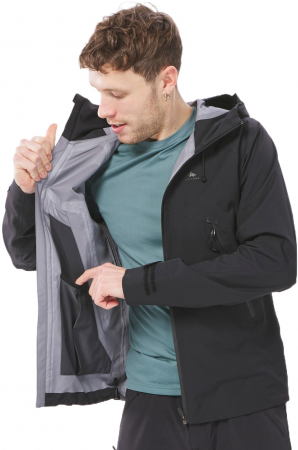 Куртка чоловіча для туризму Quechua MH500 8612171 S чорна (4194321_Quechua) | Фото 3