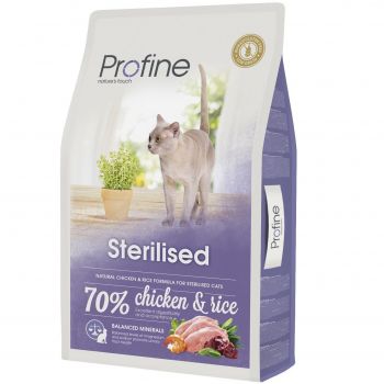 Сухий корм для дорослих стерилізованих котів Profine Cat Sterilised з куркою та рисом 10 кг (8595602517688) | Фото 1