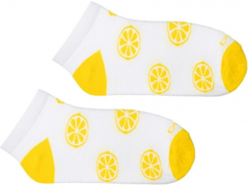 Шкарпетки дитячі Duna 31-34 1 пара білі з жовтим принтом Цитрусові (4823094637145) | Фото 3