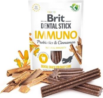 Ласощі для собак Brit Dental Stick Імуно для імунітету пробіотики з корицею 251г(8595602564378) | Фото 2